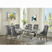Dekel Gray Fabric & Stainless Steel Side Chair image