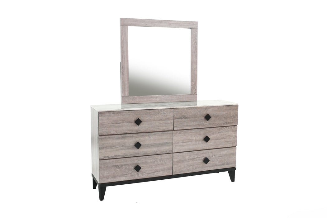 Liihfd Mirror in Foil Cream